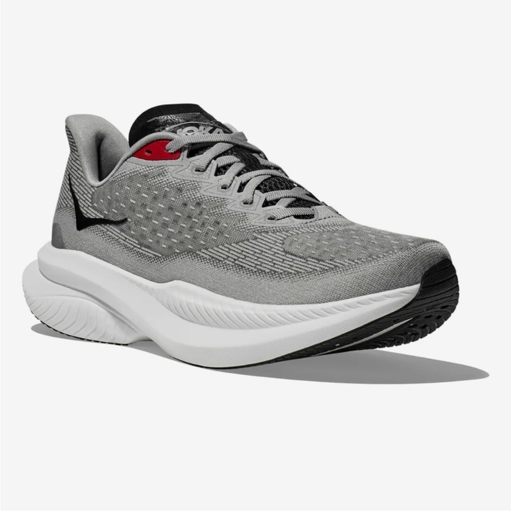 Hoka One One Gray and Red Mach 6 Size Mens 13